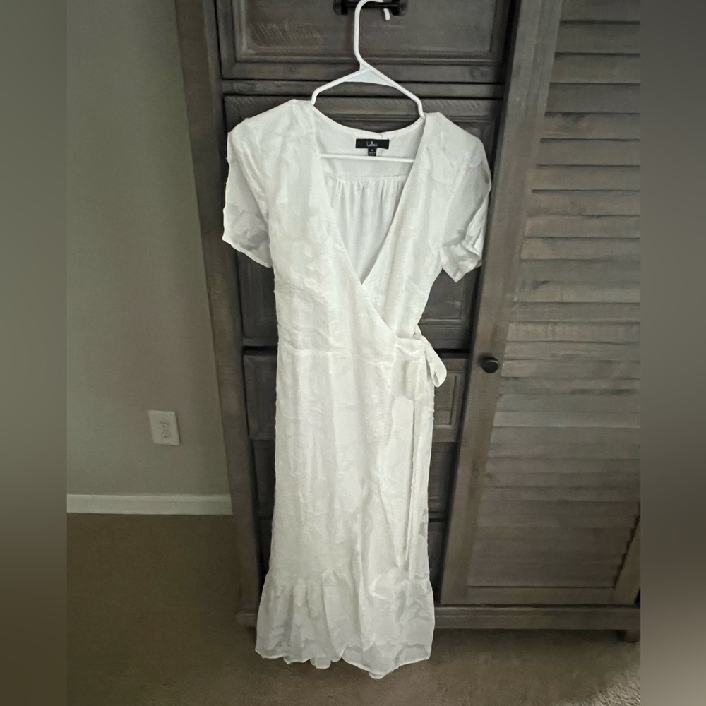 Lulu White Wrap Dress